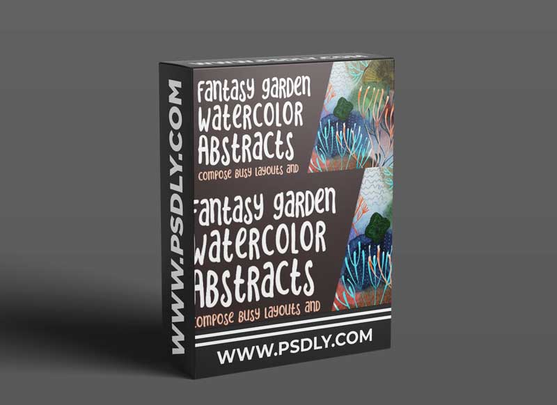 Fantasy Garden Watercolour Abstract in Procreate using Custom Brushes with 20 Brushes Included