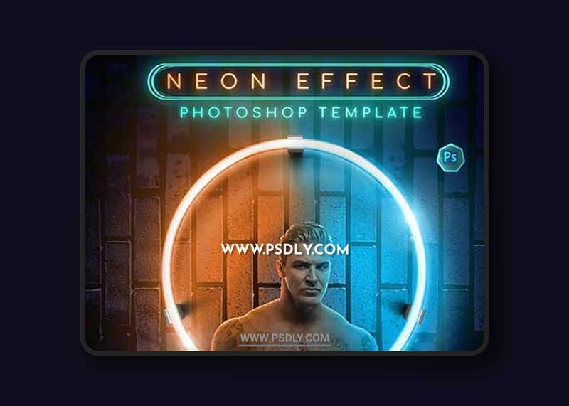 GraphicRiver - Neon Effect - Photoshop Template 32383983