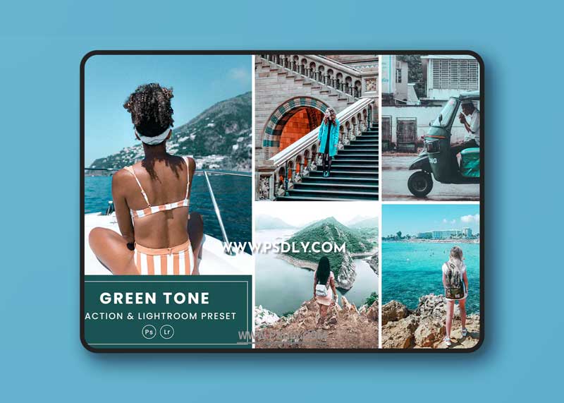 Green Tone Action & Lightrom Presets