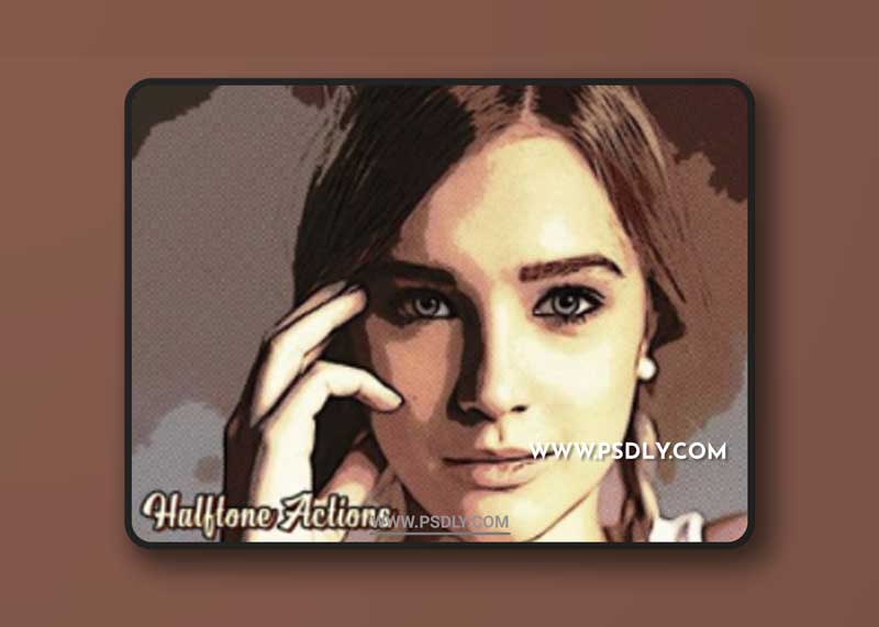 Halftone Photoshop Actions - Cartoonize Retro Style