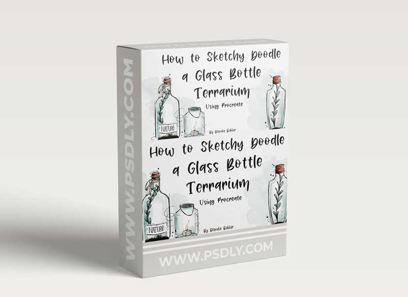 How-to-Sketchy-Doodle-a-Glass-Bottle-Terrarium-using-Procreate