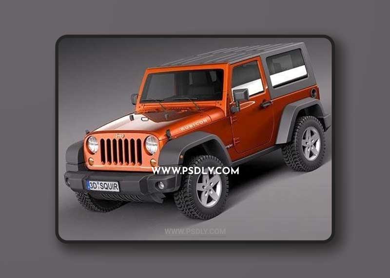 Jeep Wrangler Rubicon 2012 3D Model