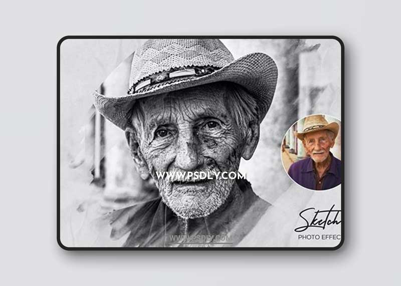 Pencil Sketch Photo Effect Action