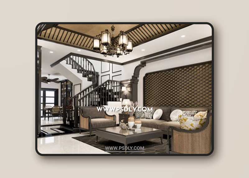 Interior Villa Scene By Phung Manh Ha