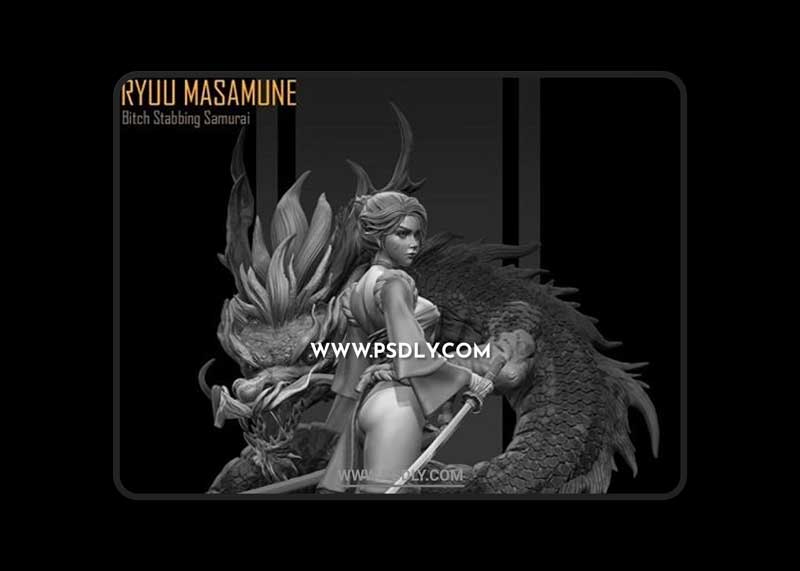 Ryuu Masamune – Bitch Stabbing Samurai – 3D Print Model