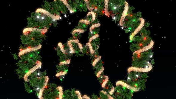 Videohive Holiday Wreath Typeface 22996777