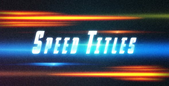 Videohive Speed Titles 11125539
