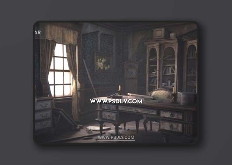 Unreal Engine – Abandoned Mansion Fully Modular Asset Pack