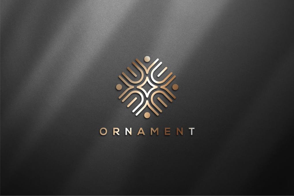 luxury gold logo mockup