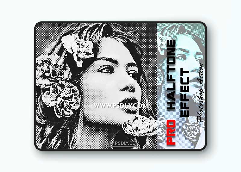 CreativeMarket - Pro Halftone Effect Photoshop Action 6225644