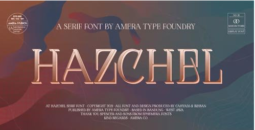 AT Hazchel Font Free Downlaod