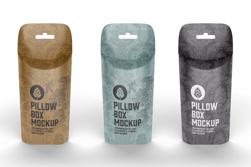 Pillow Box Mockup UAZB9DR