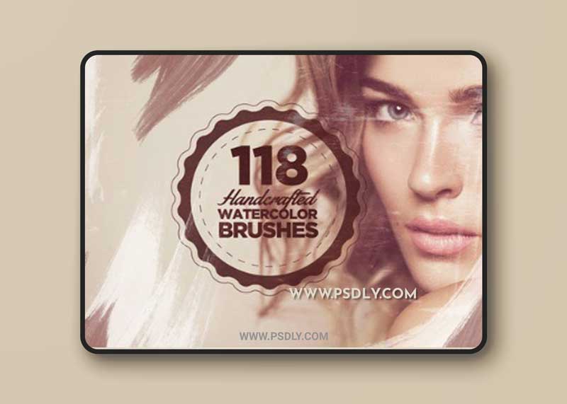 118 Watercolor Brushes