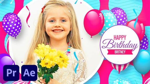 Videohive - Happy Birthday Colorful Slideshow - 33460757