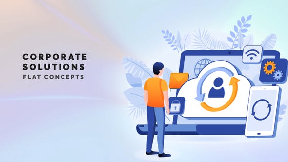 Videohive Corporate solutions - Flat Concept 33445124
