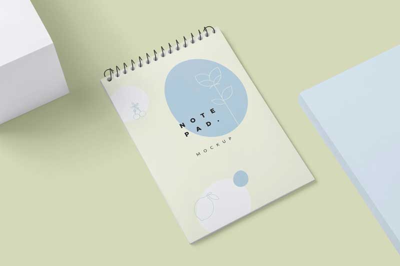 A4 A5 A6 Ringed Notepad Mockups YKNJZ82