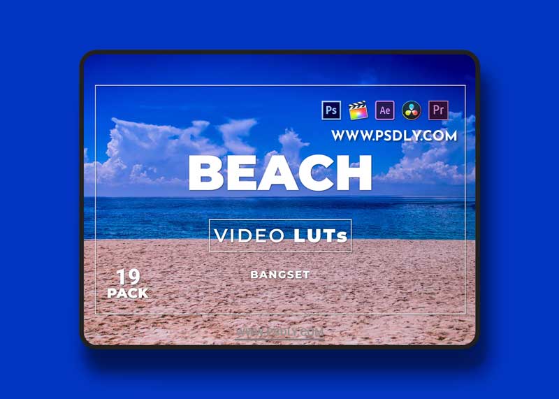 Bangset Beach Pack 19 Video LUTs