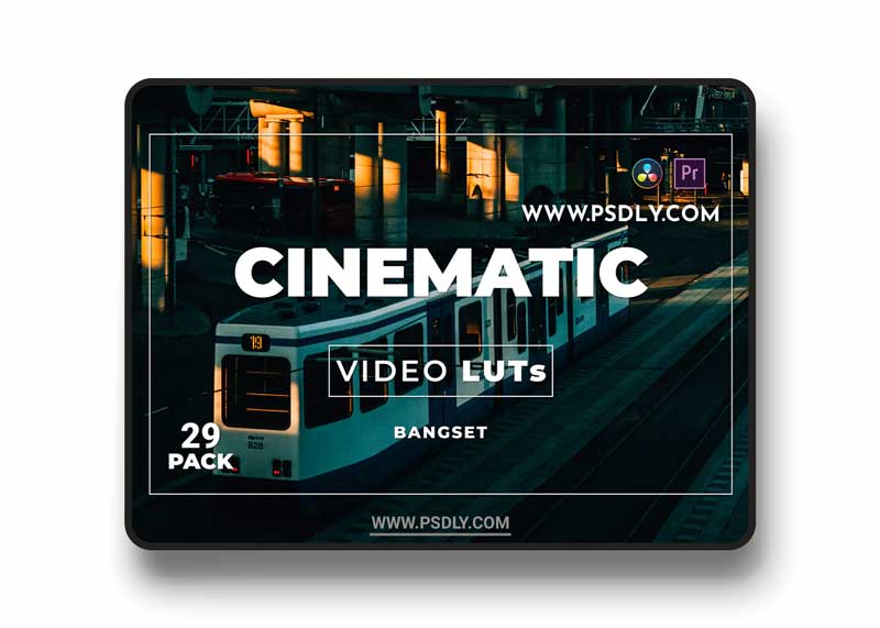 Bangset Cinematic Pack 29 Video LUTs A39GA54
