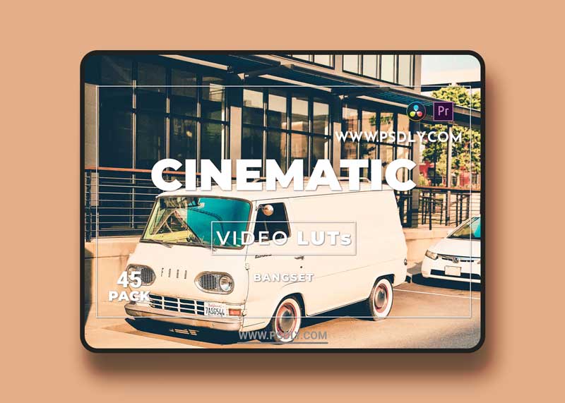 Bangset Cinematic Pack 45 Video LUTs 6KB28FG