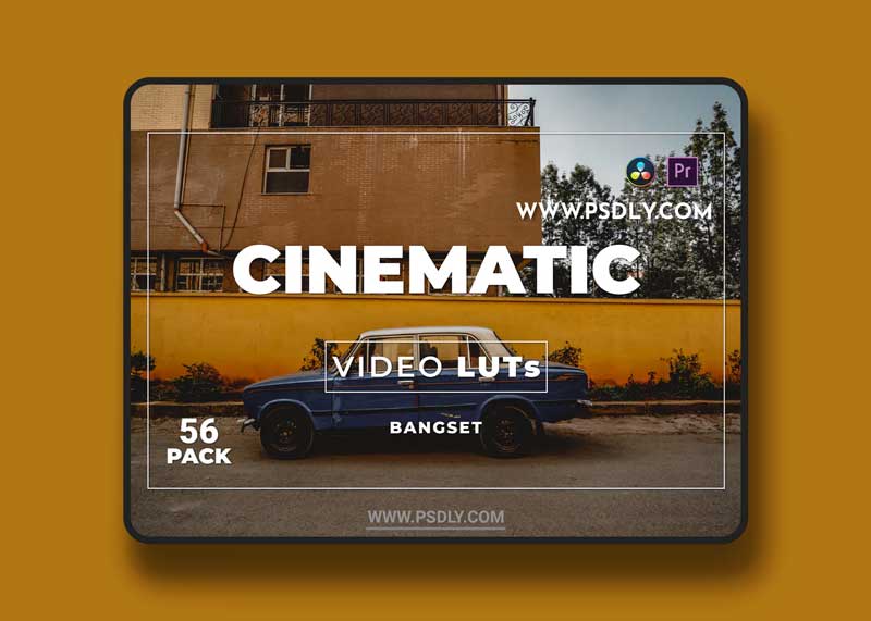 Bangset Cinematic Pack 56 Video LUTs 78955K6