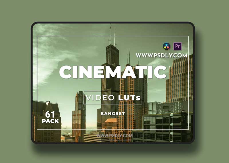 Bangset Cinematic Pack 61 Video LUTs YV9ZSNA