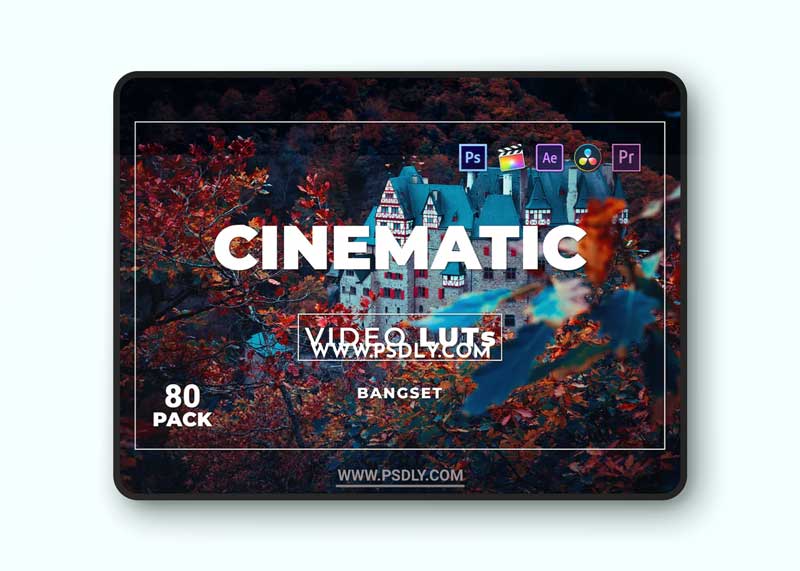 Bangset Cinematic Pack 80 Video LUTs FEALFEL