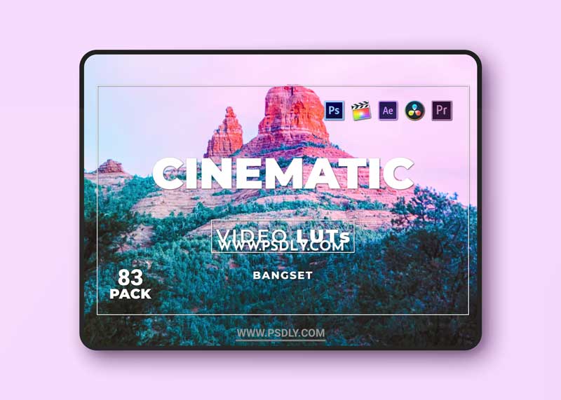 Bangset Cinematic Pack 83 Video LUTs HJBQ8RT