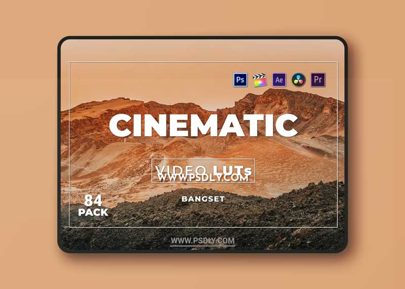 Bangset Cinematic Pack 84 Video LUTs FQE53FJ