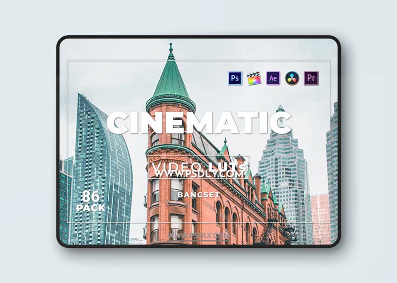 Bangset Cinematic Pack 86 Video LUTs NYUMD4B