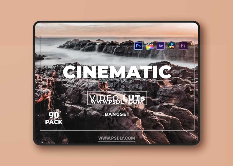 Bangset Cinematic Pack 90 Video LUTs BJCJ8TP