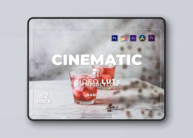 Bangset Cinematic Pack 92 Video LUTs DQTFM3F