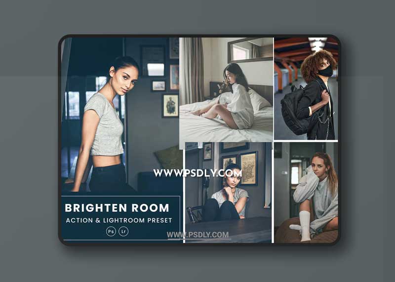 Brighten Room Action & Lightrom Presets