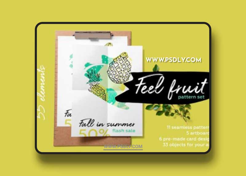 CM - Feel fruit. Summer brush pattern set 2545096