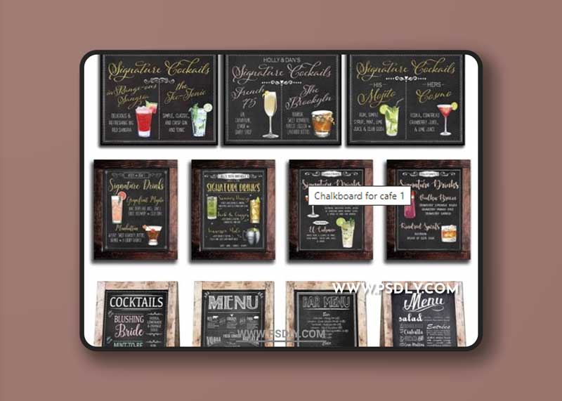 Chalkboard for cafe 1