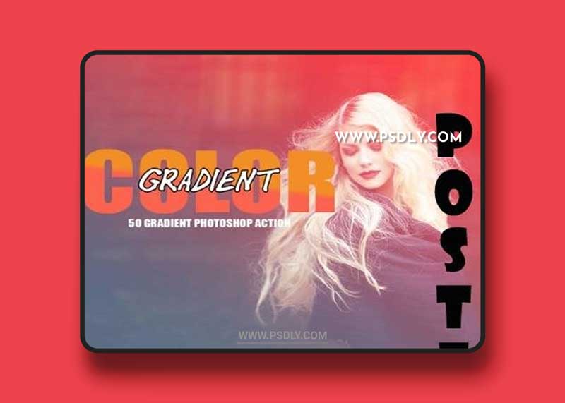 Color Gradient PS Action Bundle