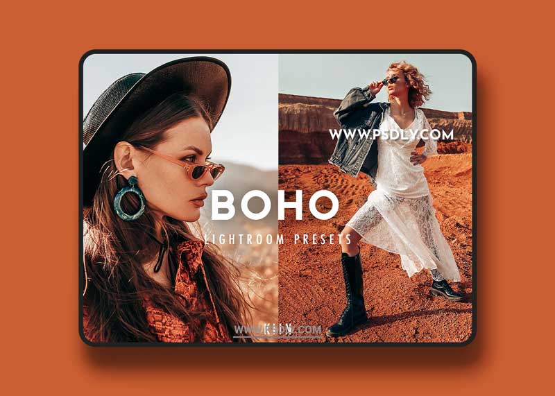 CreativeMarket - 4 BOHO LIGHTROOM PRESETS 5233345