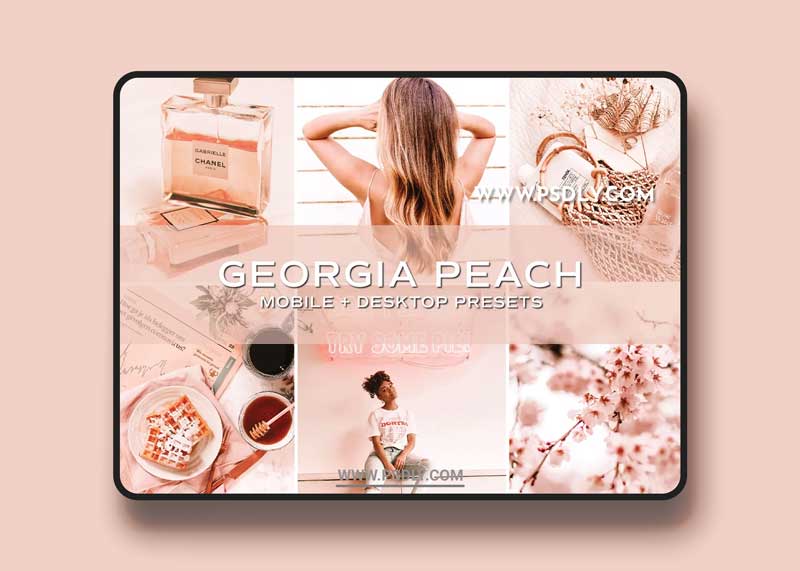 CreativeMarket - 5 Peach Lightroom Presets 5701433