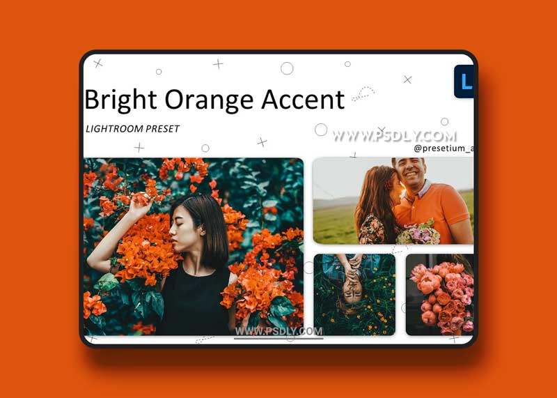 CreativeMarket - Bright Orange - Lightroom Presets 5219795