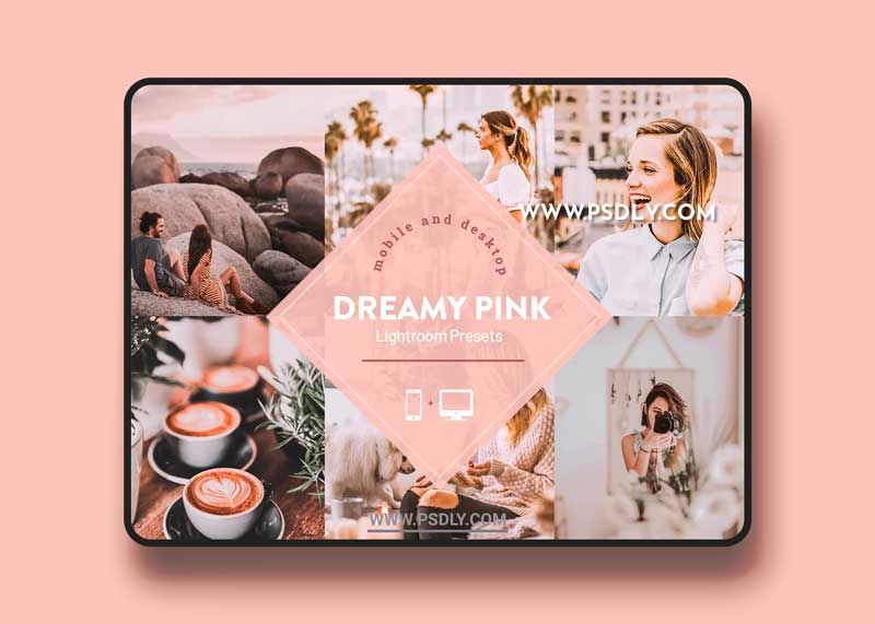 CreativeMarket - Dreamy Pink Lightroom Presets 4741878