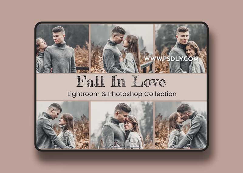 CreativeMarket - Fall In Love Lightroom Ps LUT Preset 6366359
