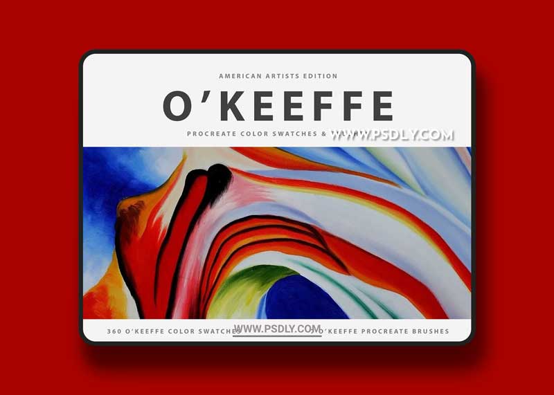 CreativeMarket - Georgia O' Keeffe Procreate Brushes u5549828
