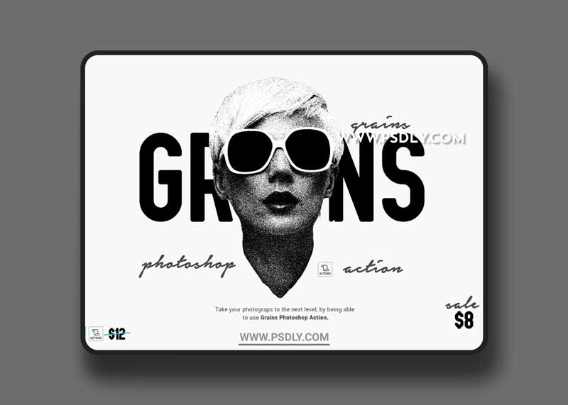 CreativeMarket - Grains Photoshop Action 6084275