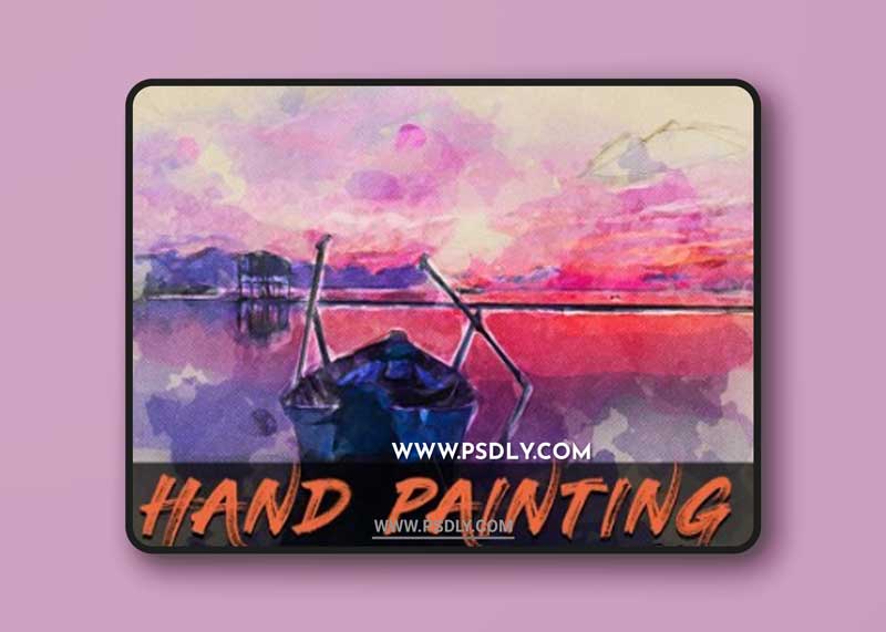 CreativeMarket - Hand Painting Photoshop Action 3991312