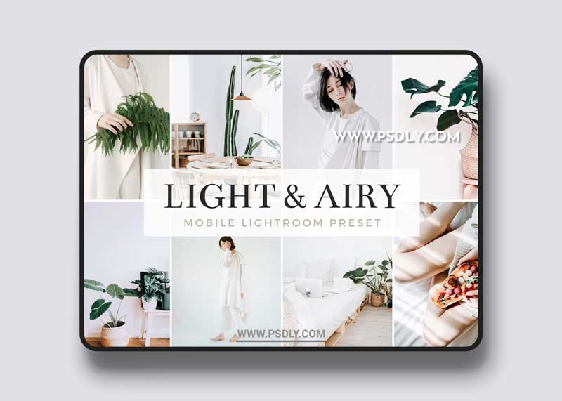CreativeMarket - Light & Airy Mobile Lightroom Preset 5185387