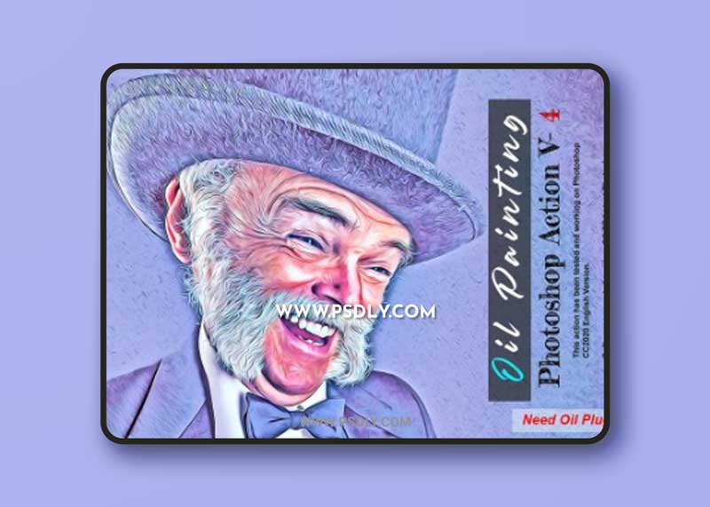 CreativeMarket - Oil Painting Photoshop Action V - 4 6290715