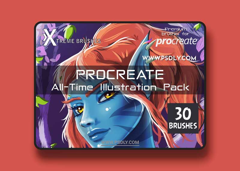 CreativeMarket - Procreate All-Time Illustration Pack 4477180