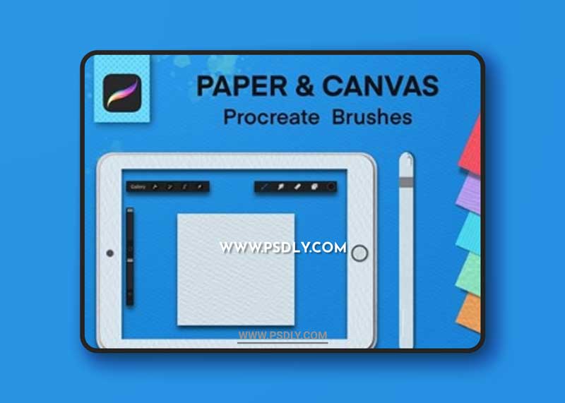CreativeMarket - Procreate Paper & Canvas Brushes 6270761