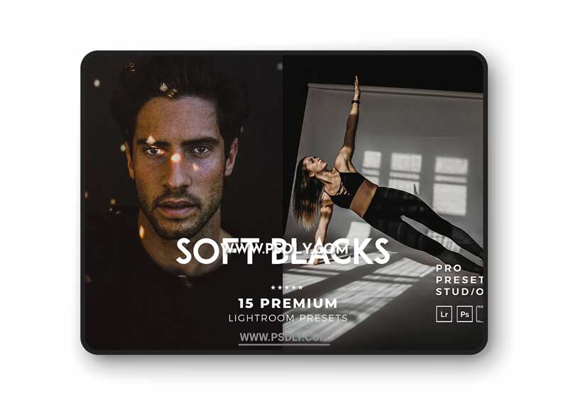 CreativeMarket - Soft Blacks Presets Lightroom 6222826