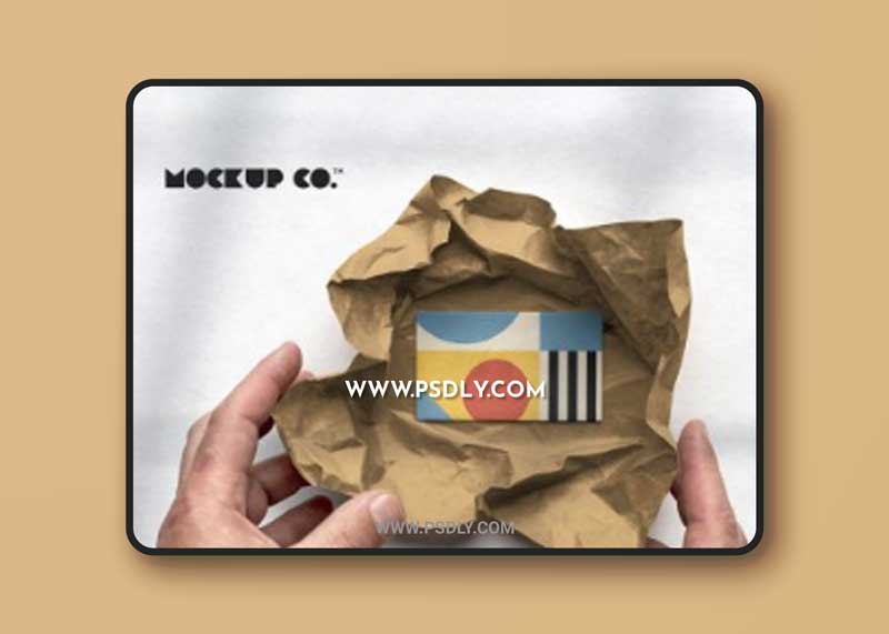 CreativeMarket - Textured Business Card Mockup No.02 6327336