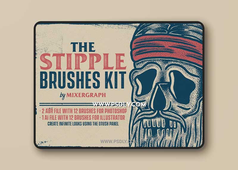 CreativeMarket - The Stipple Brushes Kit 2035745